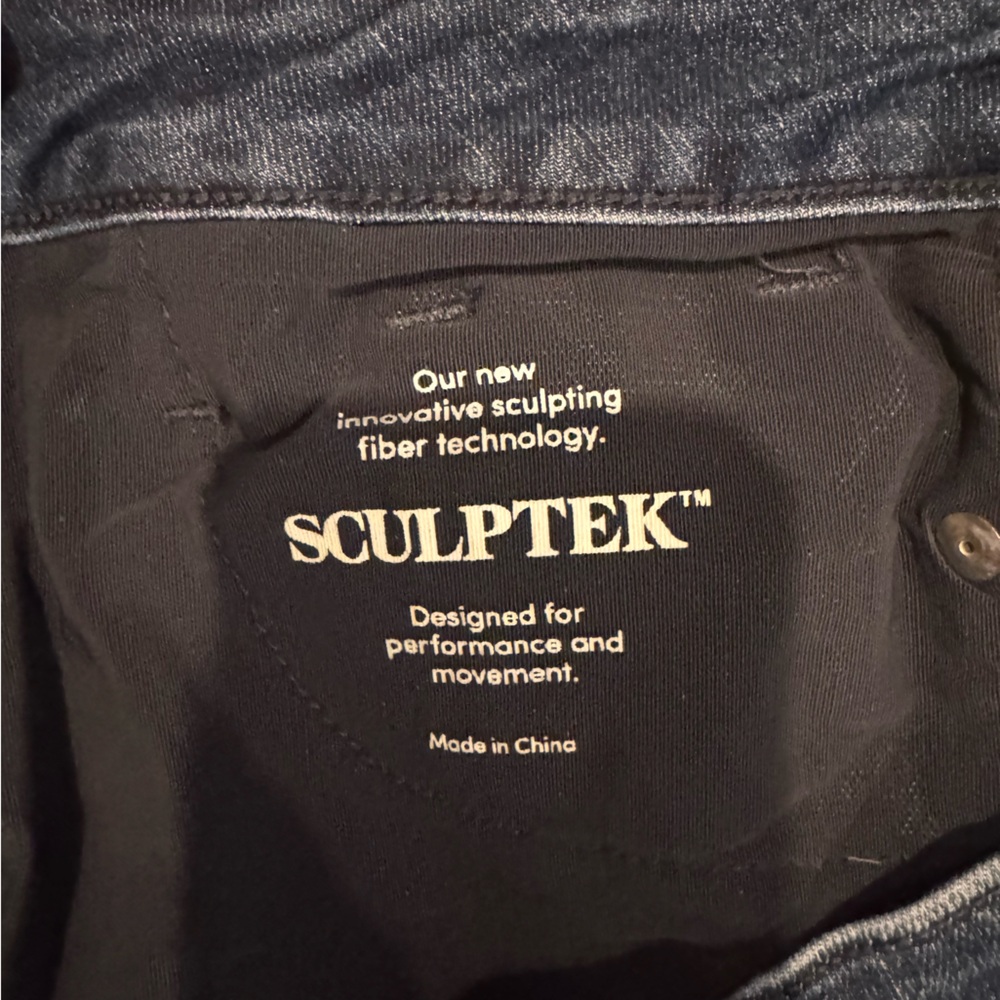 Athleta Sculptek denim jeans blue size 10 - Picture 3 of 10